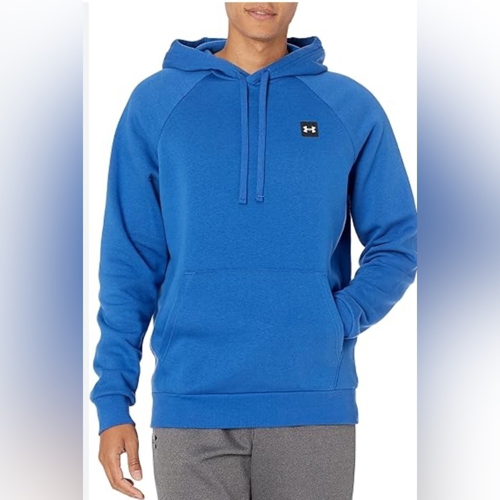 Under Armour Mens Rival Cotton Hoodie size large - Picture 1 of 5